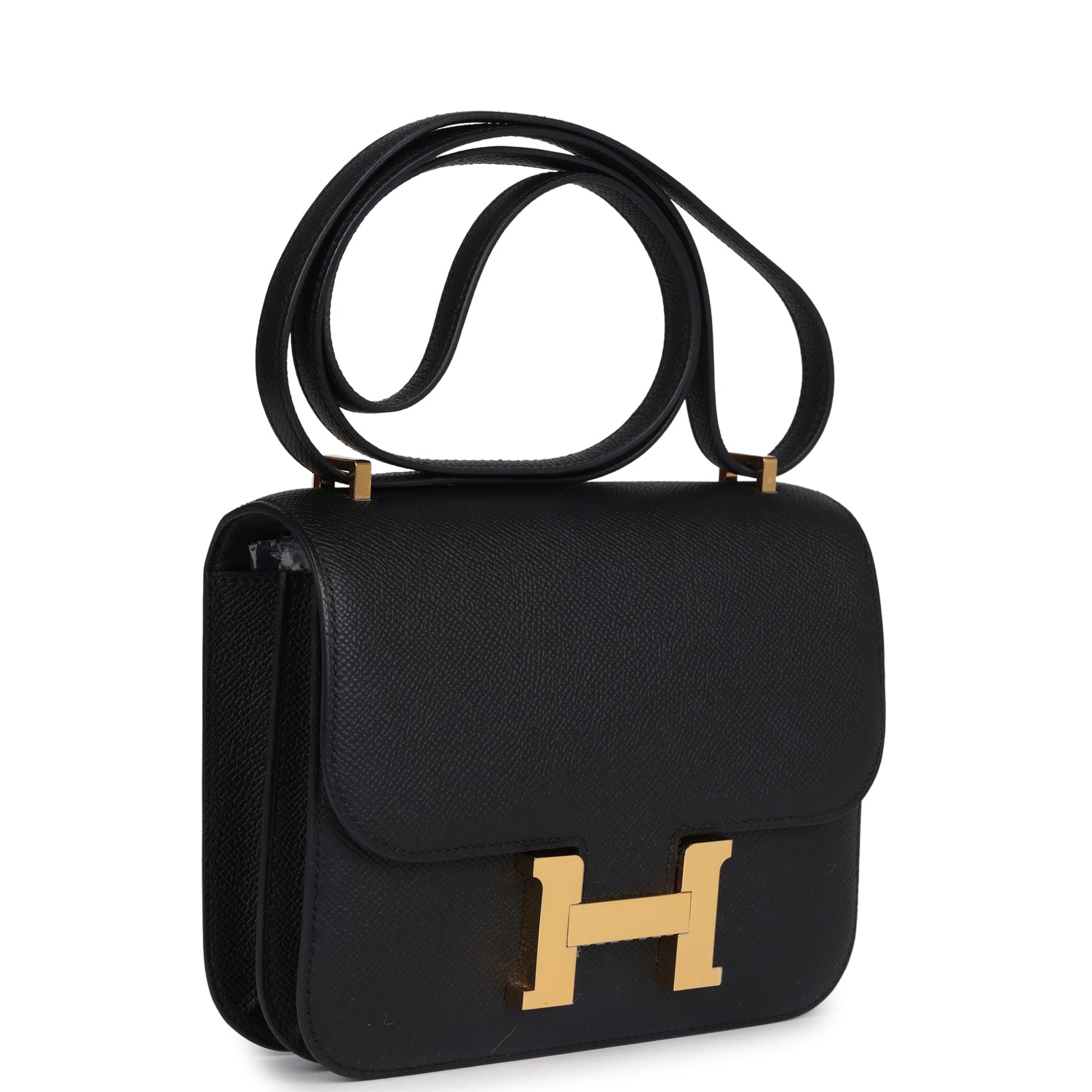 New Hermes Constance 18 Black Epsom Gold Hardware