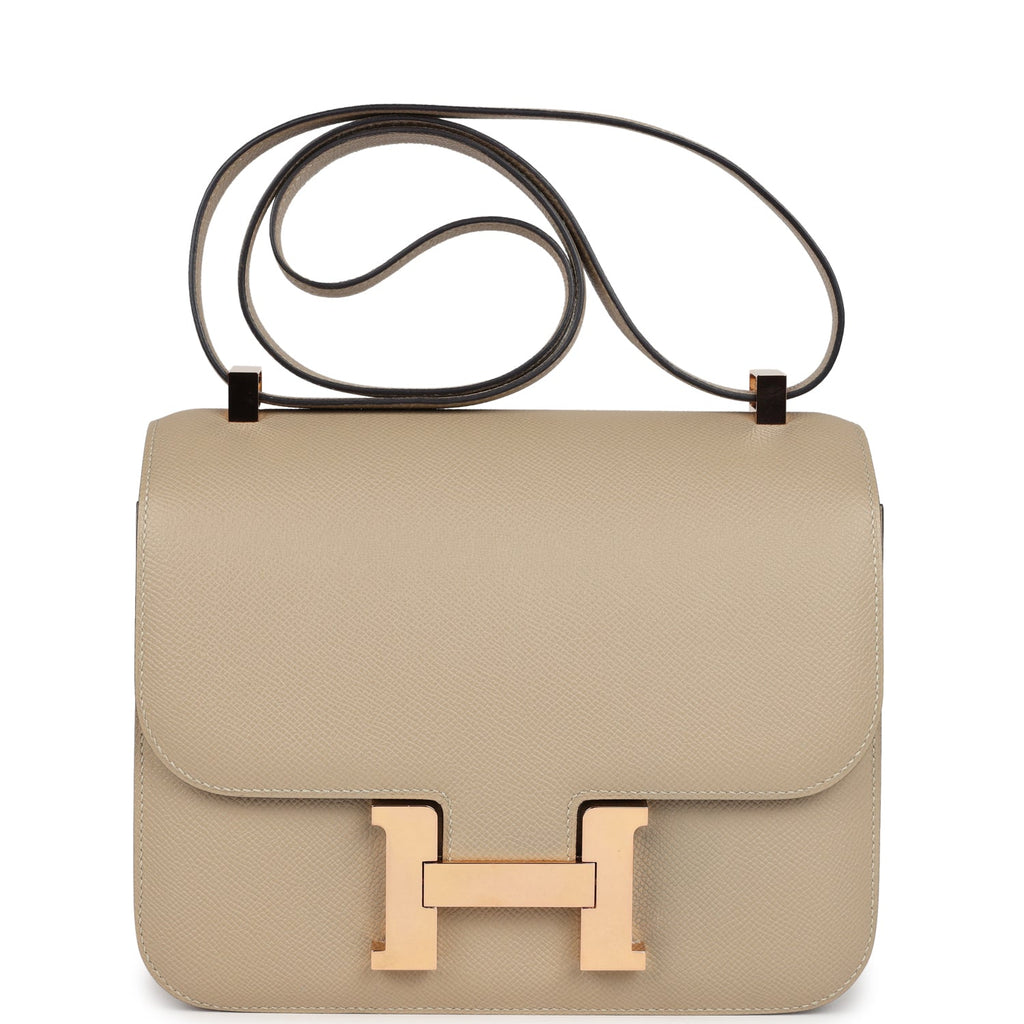 Hermes Constance 24 Verso Trench Epsom Rose Gold Hardware