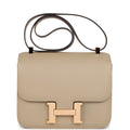 Hermes Constance 24 Verso Trench Epsom Rose Gold Hardware