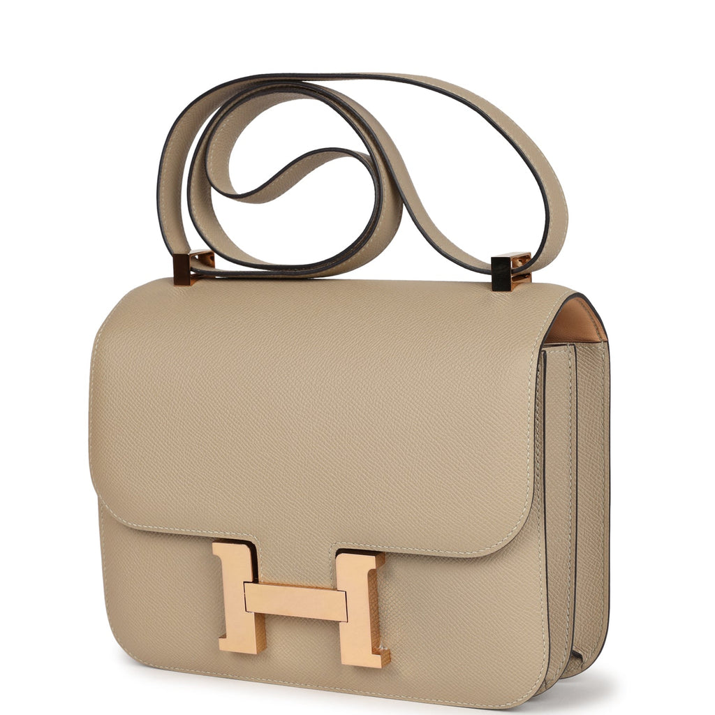 Hermes Constance 24 Verso Trench Epsom Rose Gold Hardware
