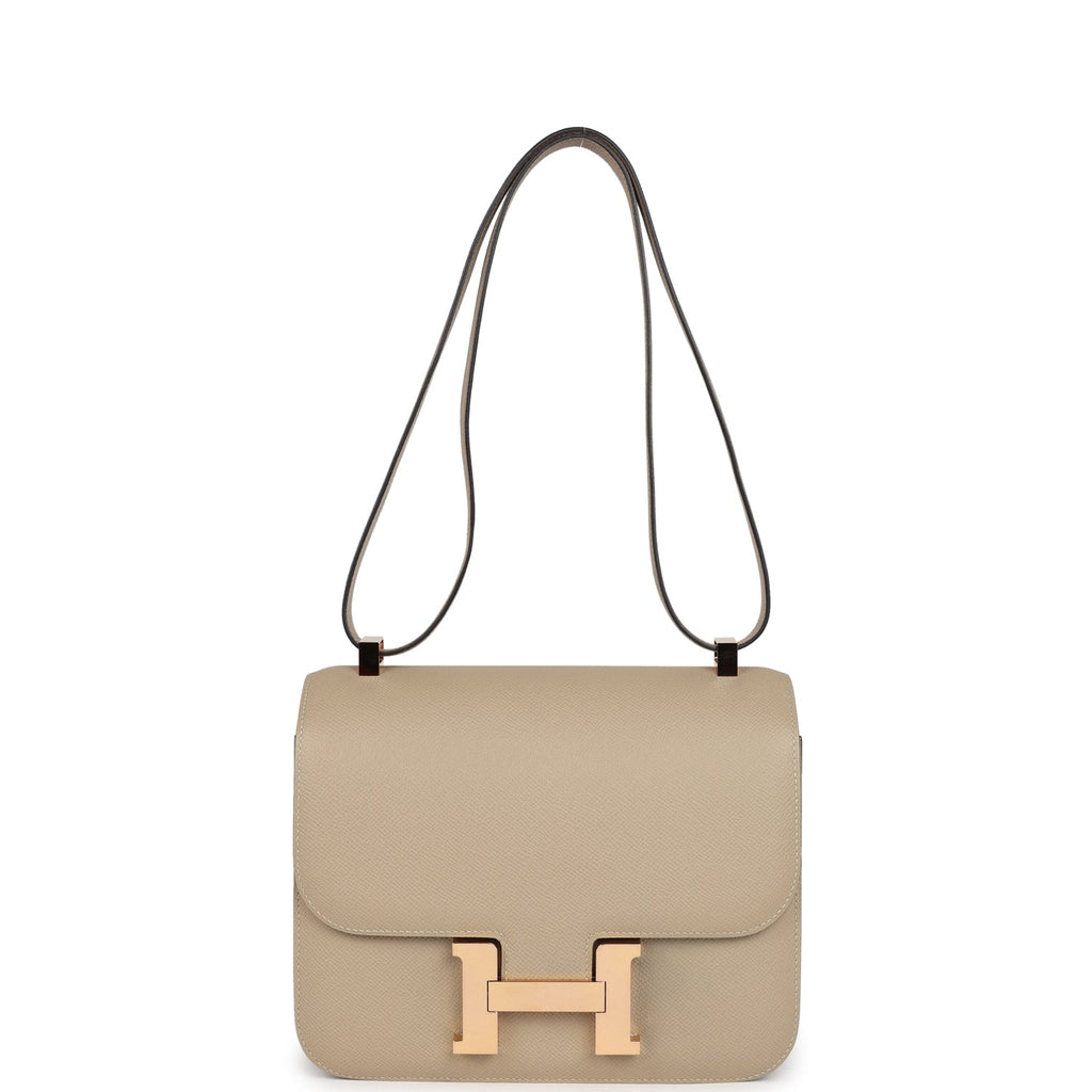 Hermes Constance 24 Verso Trench Epsom Rose Gold Hardware