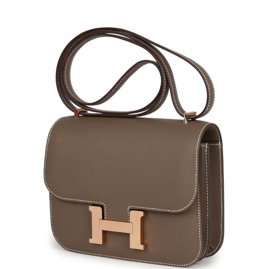 Hermes Constance 18 Etoupe Epsom Rose Gold Hardware