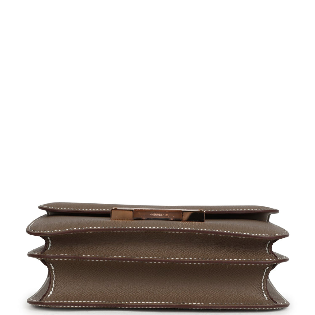 Hermes Constance 18 Etoupe Epsom Rose Gold Hardware