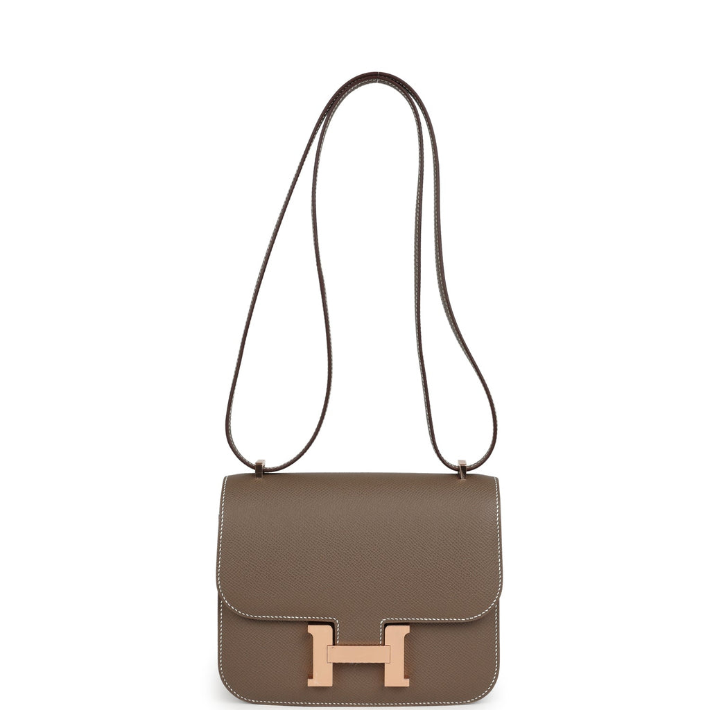 Hermes Constance 18 Etoupe Epsom Rose Gold Hardware