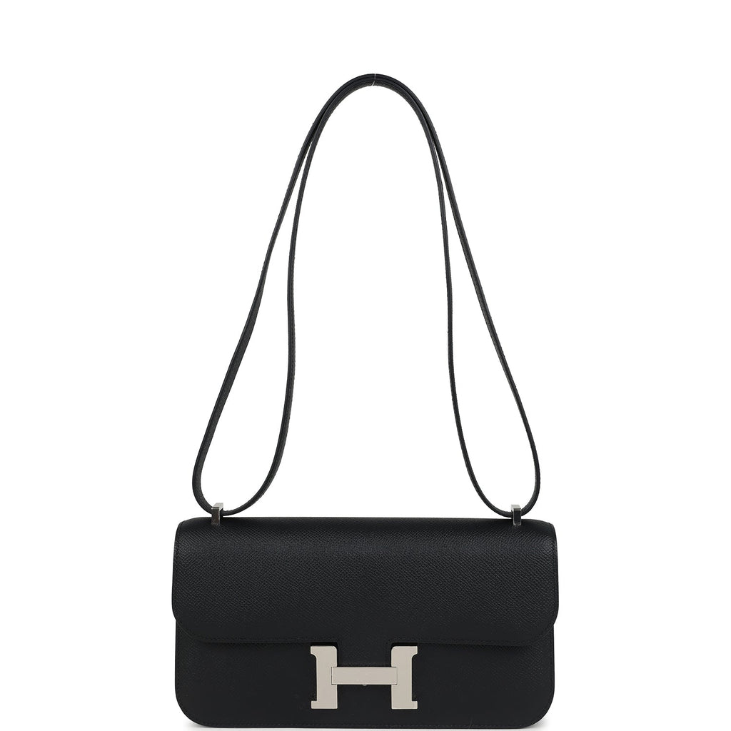 Hermes Constance Elan Black Epsom Palladium Hardware