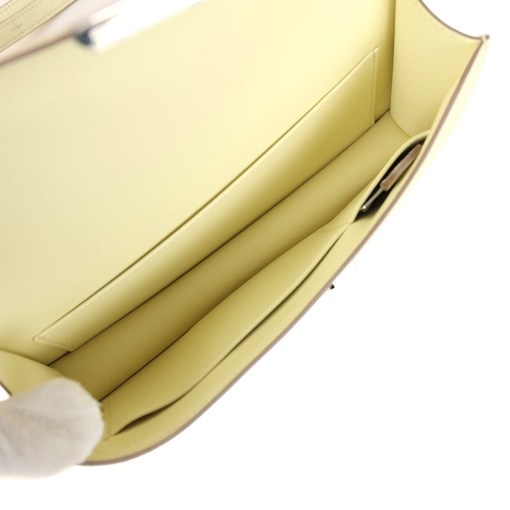 Hermes Constance Elan Jaune Milton Epsom Palladium Hardware
