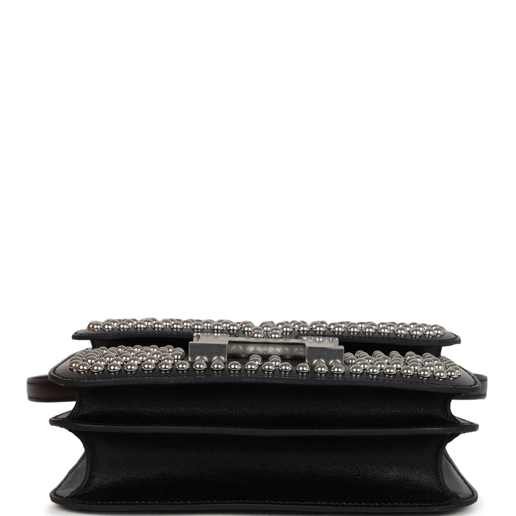 Hermes Constance 18 Clouté Black Box Palladium Hardware