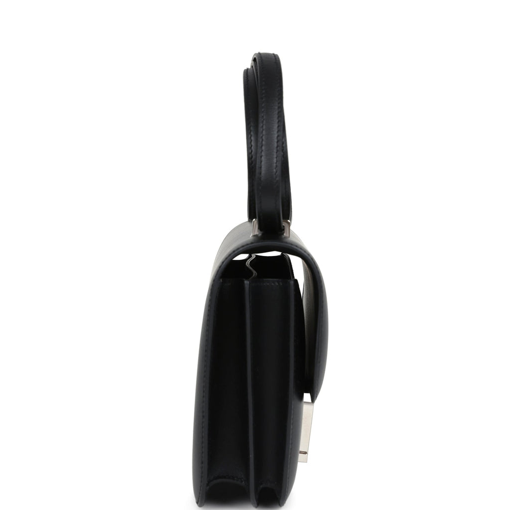 Hermes Constance 18 Black Tadelakt Palladium Hardware