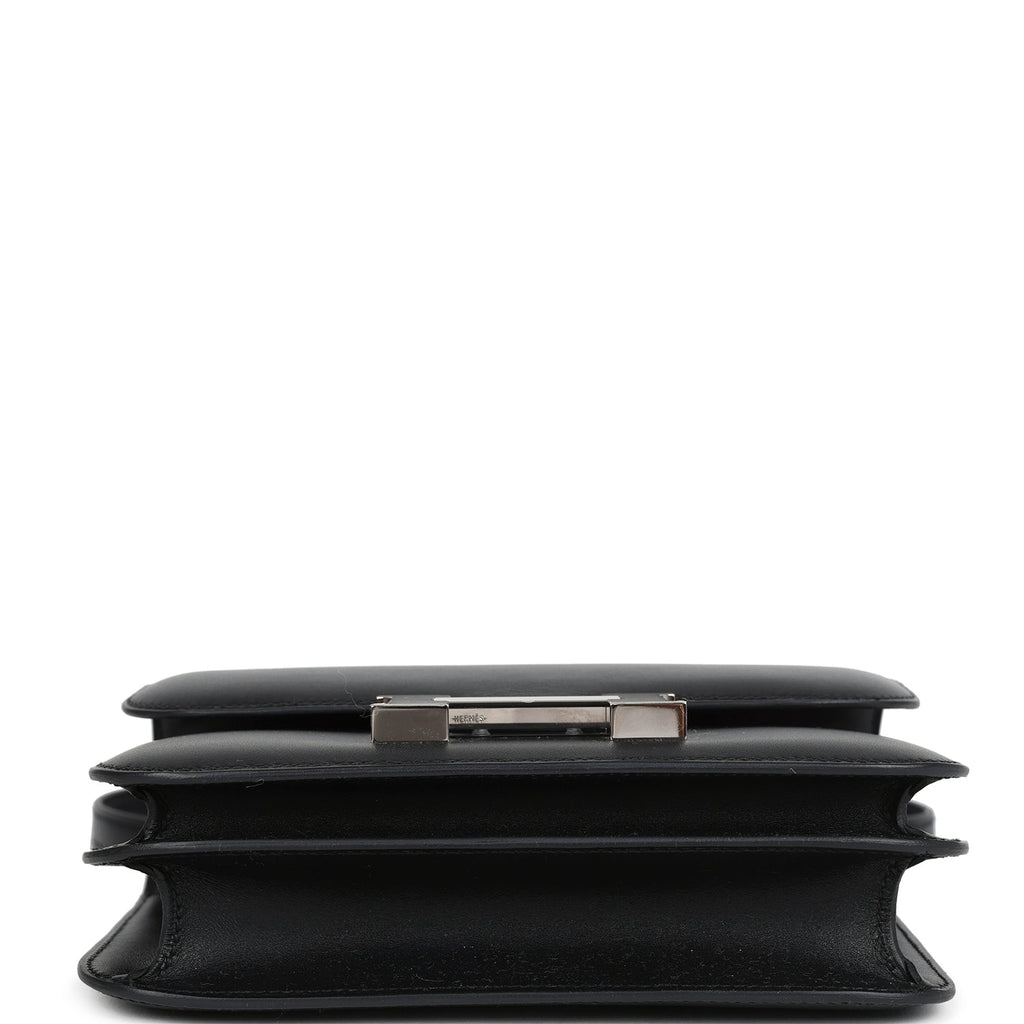 Hermes Constance 18 Black Tadelakt Palladium Hardware