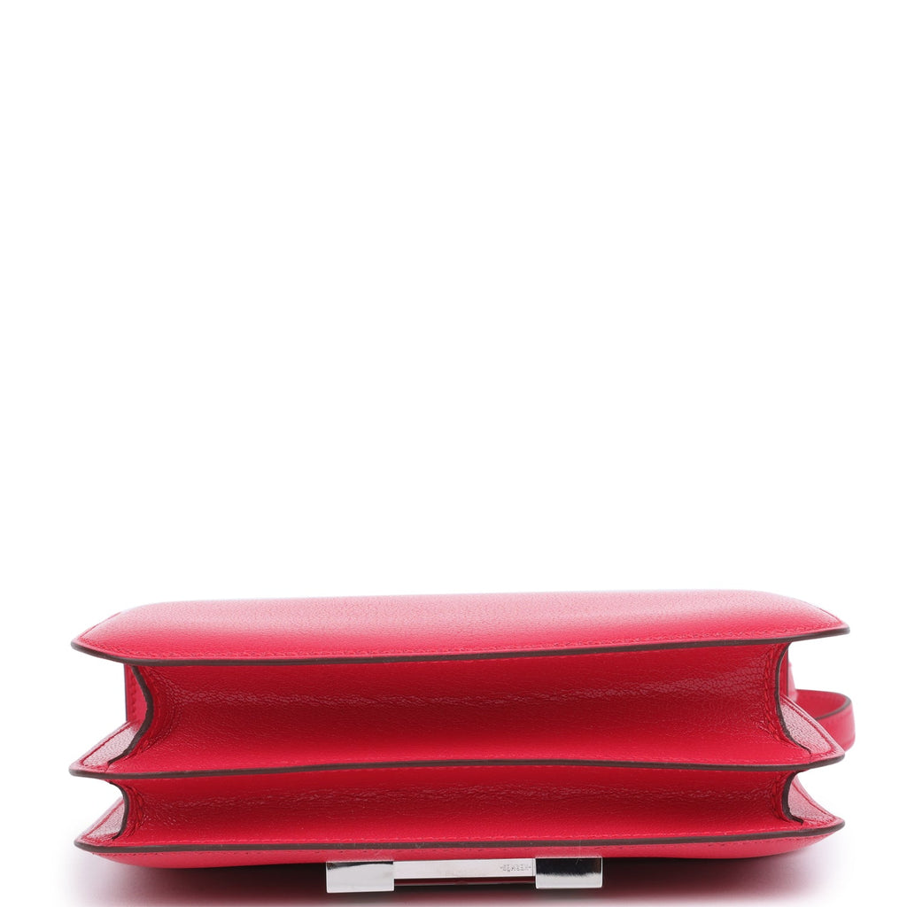 Hermes Constance 18 Rose Extreme Chevre Chamkila Palladium Hardware