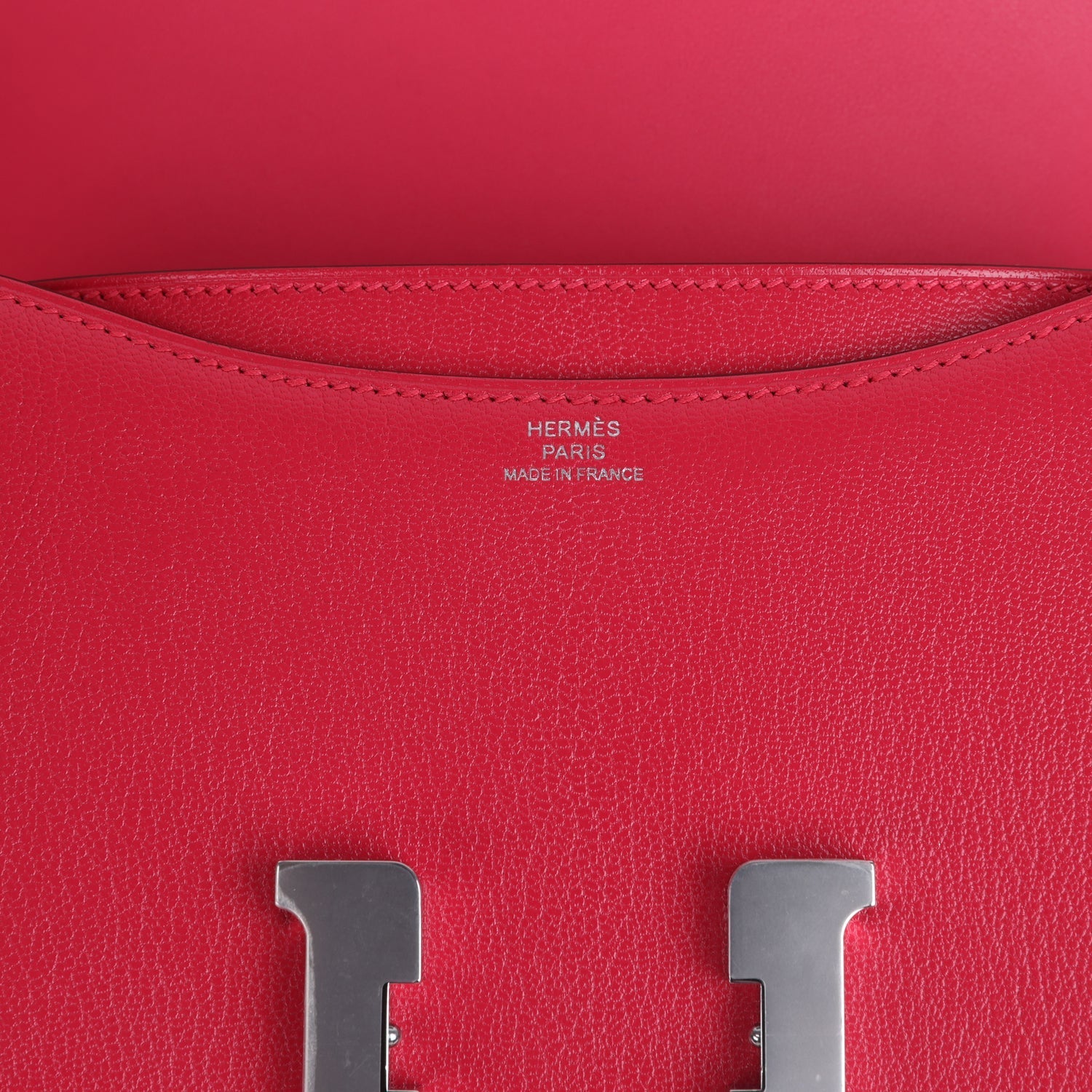 Hermes Constance 18 Rose Extreme Chevre Chamkila Palladium Hardware