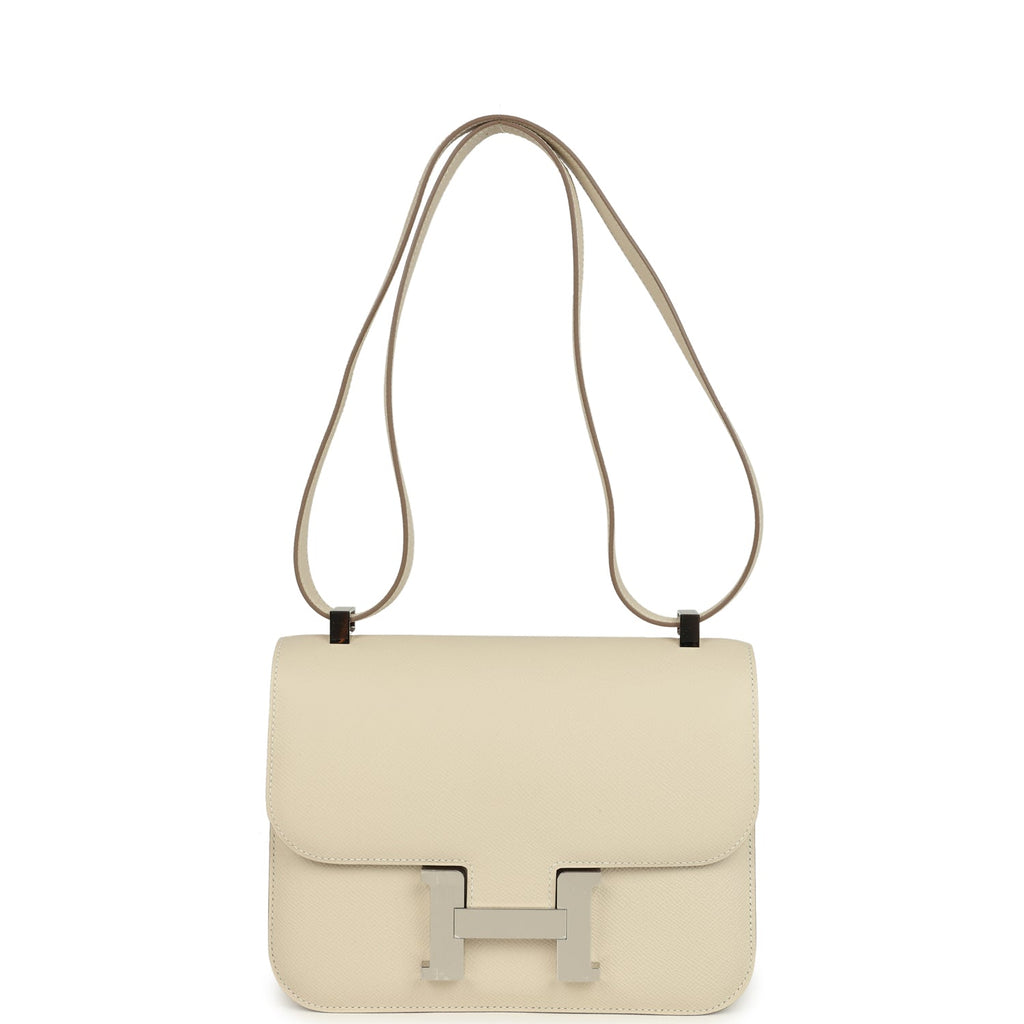 Hermes Constance 1-24 Craie Epsom Palladium Hardware