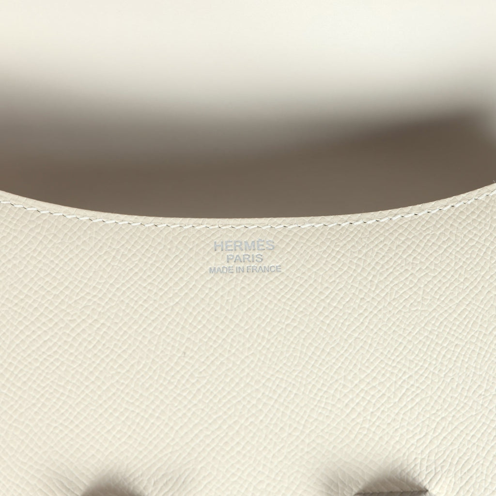 Hermes Constance 1-24 Craie Epsom Palladium Hardware