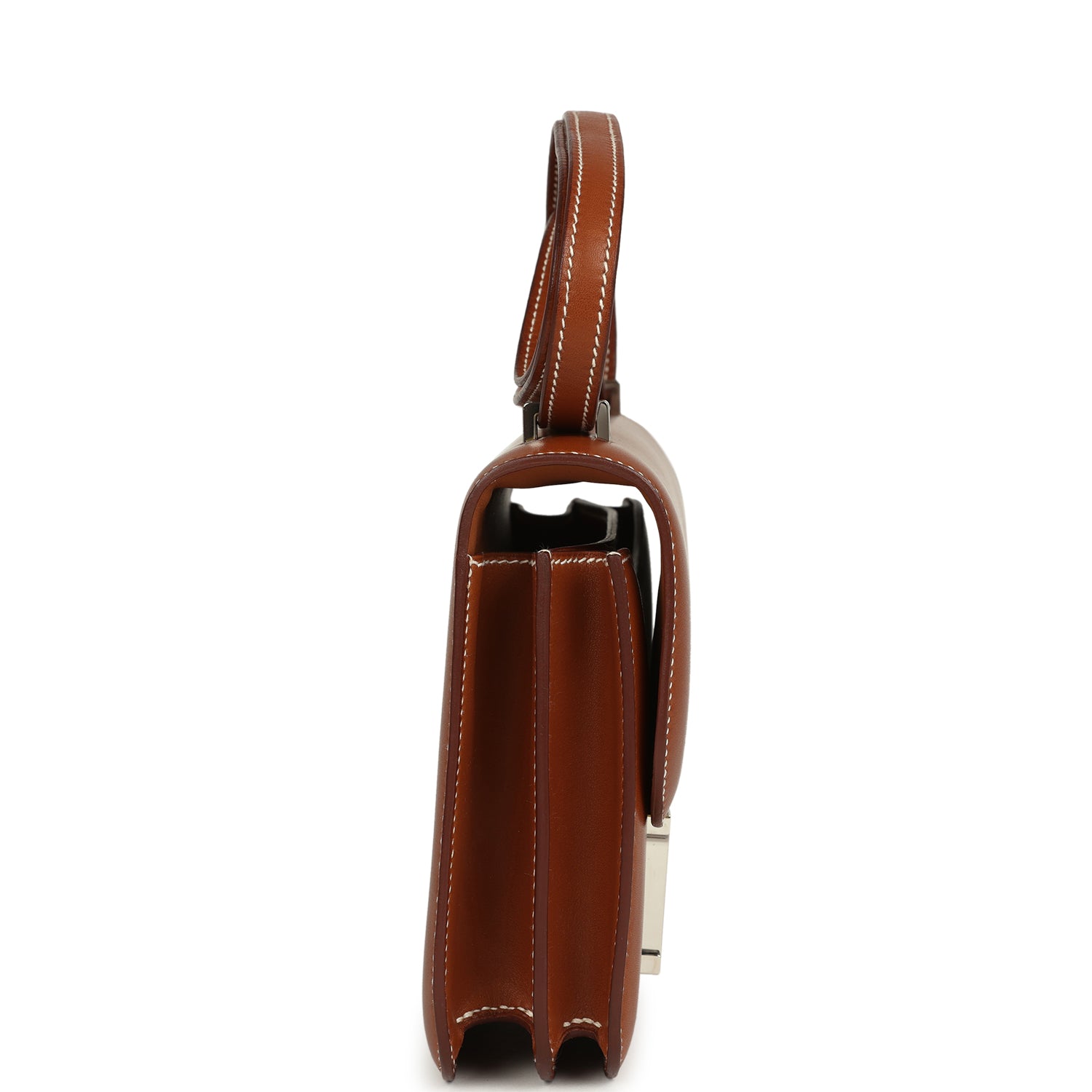 New Hermes Constance 18 Fauve Barenia Palladium Hardware