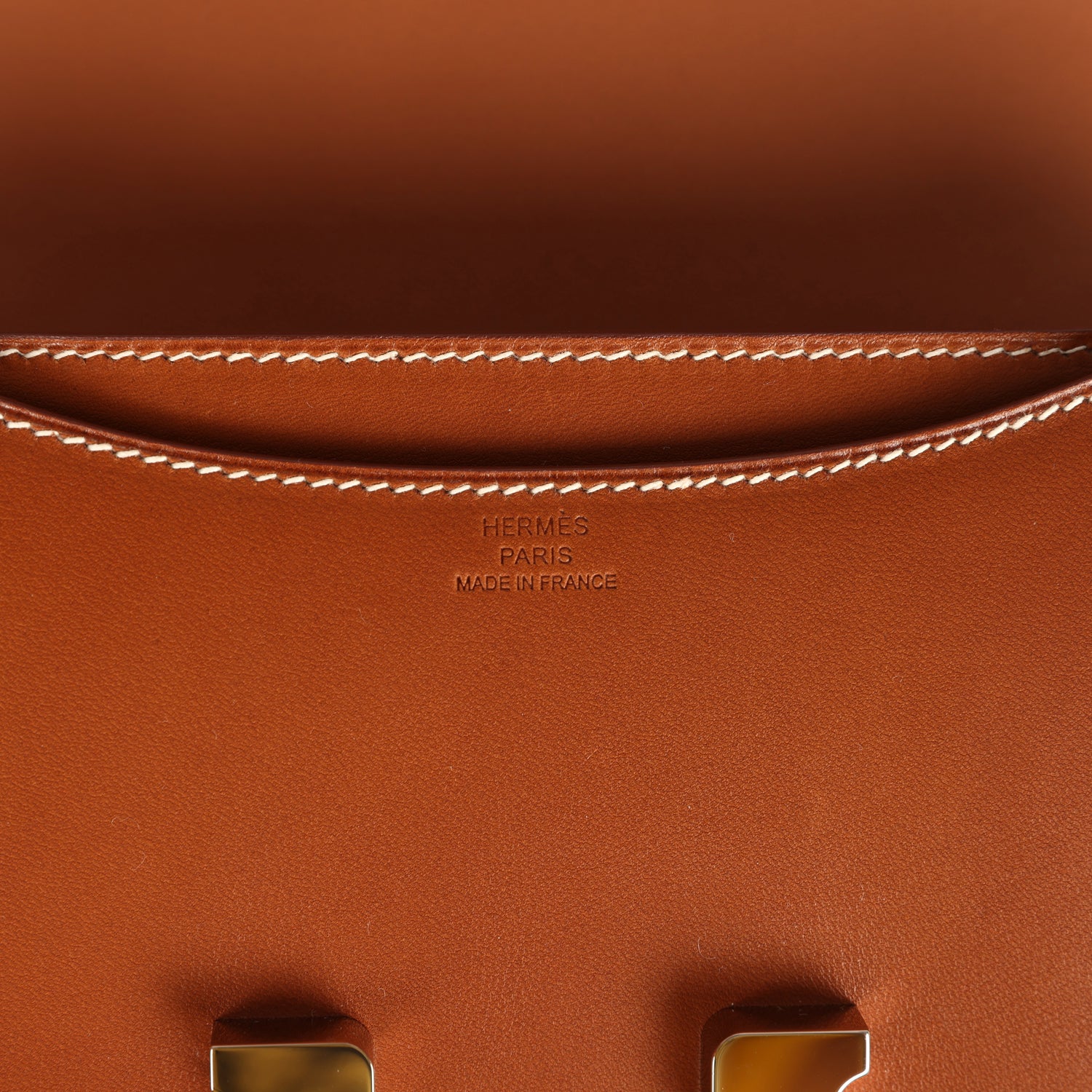 New Hermes Constance 18 Fauve Barenia Palladium Hardware
