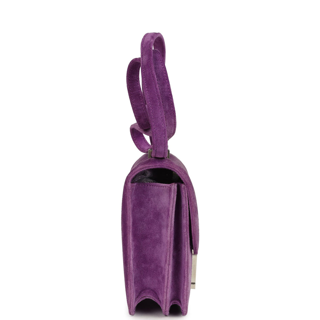 Pre-owned Hermes Constance 18 Violet Doblis Palladium Hardware