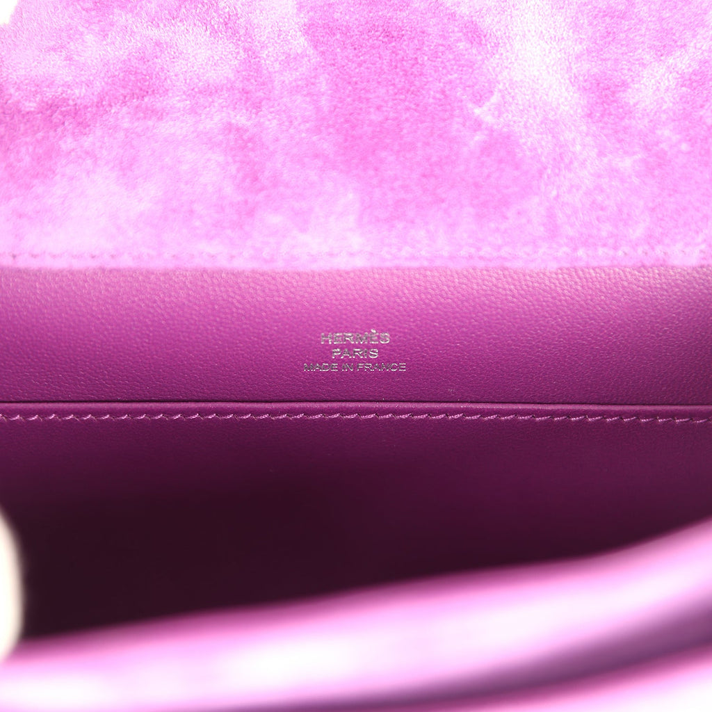 Pre-owned Hermes Constance 18 Violet Doblis Palladium Hardware