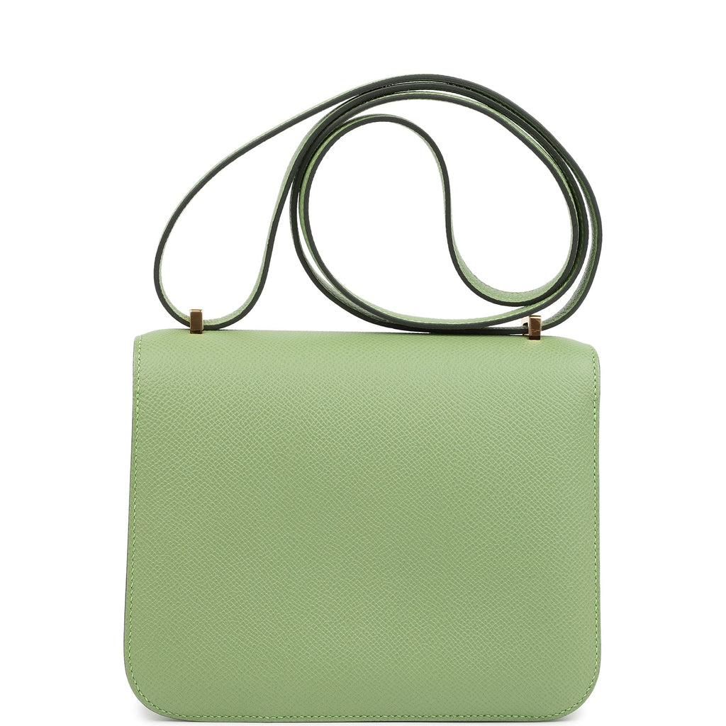 Hermes Constance 18 Vert Criquet Epsom Gold Hardware