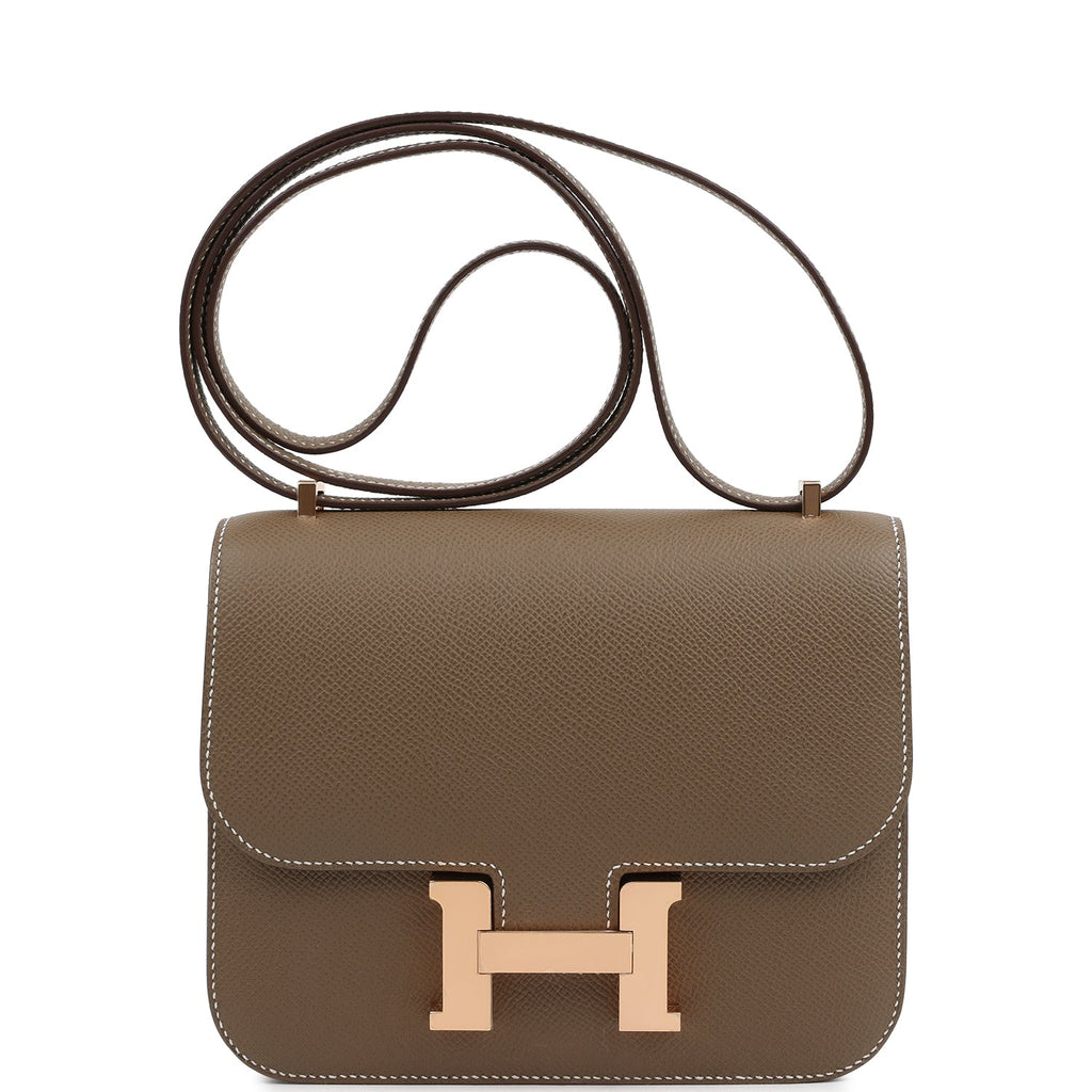 Hermes Constance 18 Etoupe Epsom Rose Gold Hardware