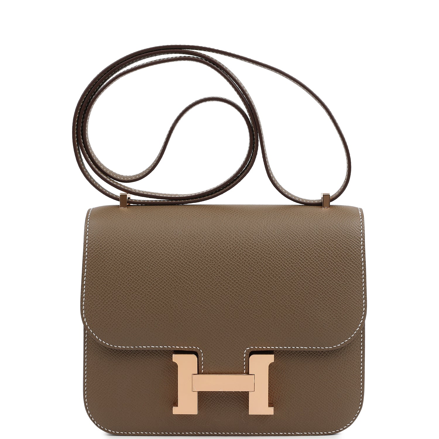 Hermes Constance 18 Etoupe Epsom Rose Gold Hardware