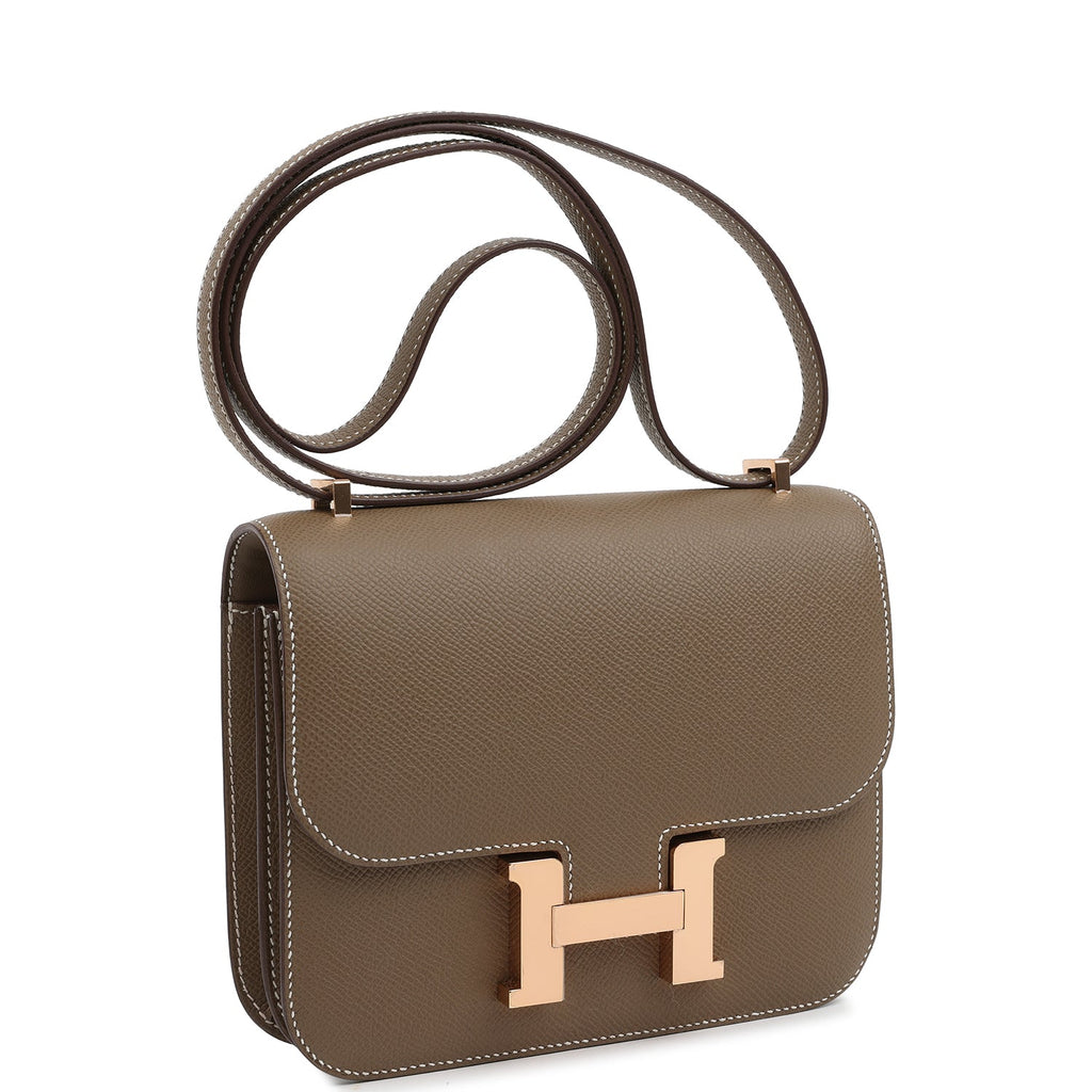 Hermes Constance 18 Etoupe Epsom Rose Gold Hardware