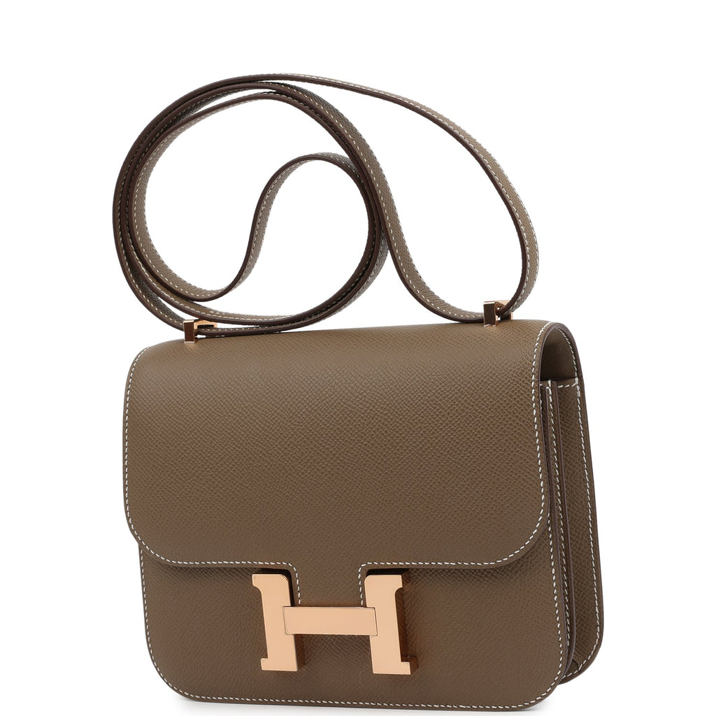 Hermes Constance 18 Etoupe Epsom Rose Gold Hardware
