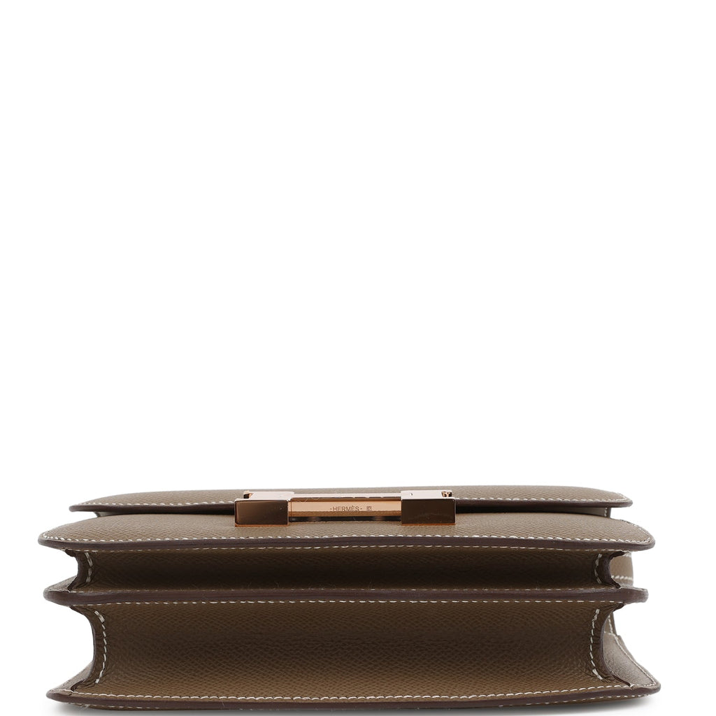 Hermes Constance 18 Etoupe Epsom Rose Gold Hardware