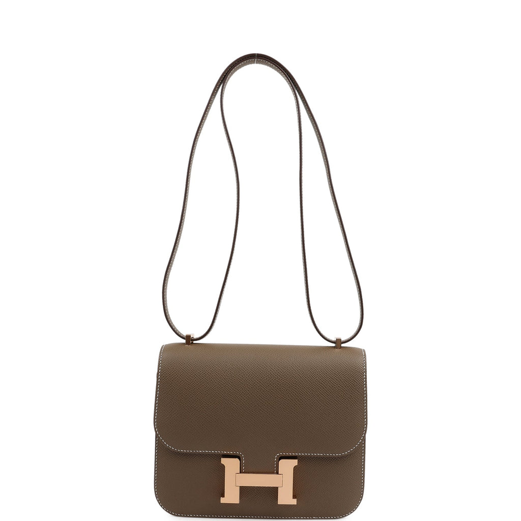 Hermes Constance 18 Etoupe Epsom Rose Gold Hardware