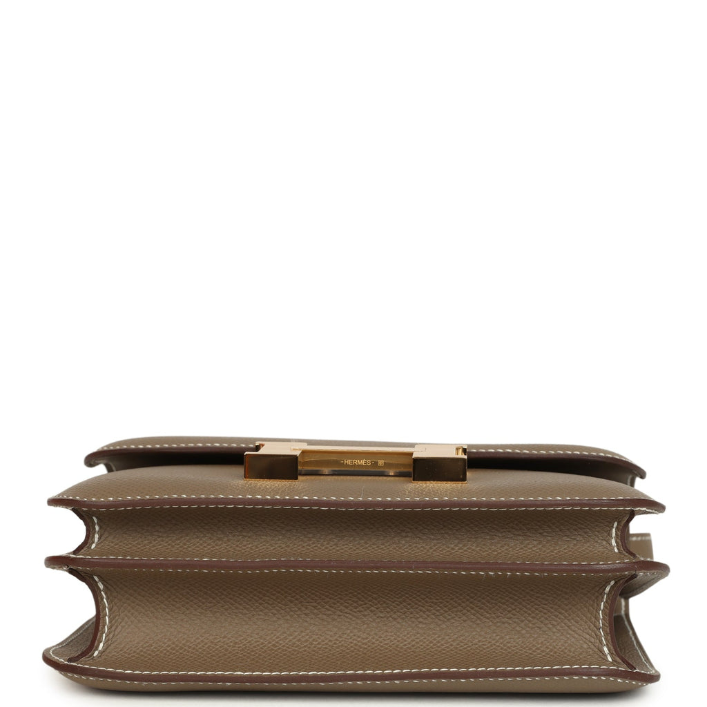 Hermes Constance 18 Etoupe Epsom Gold Hardware