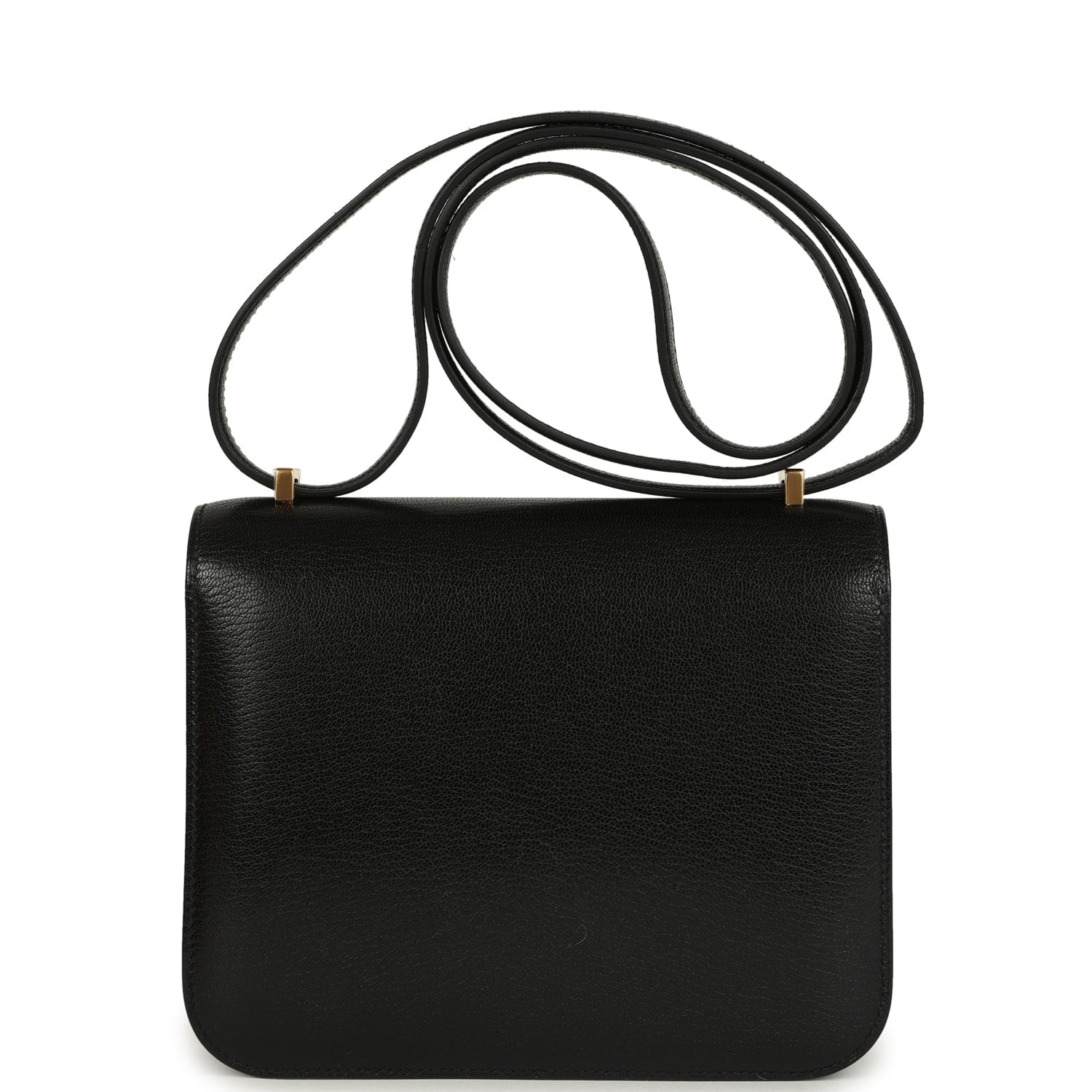 Hermes Constance 18 Black Chevre Chamkila Gold Hardware
