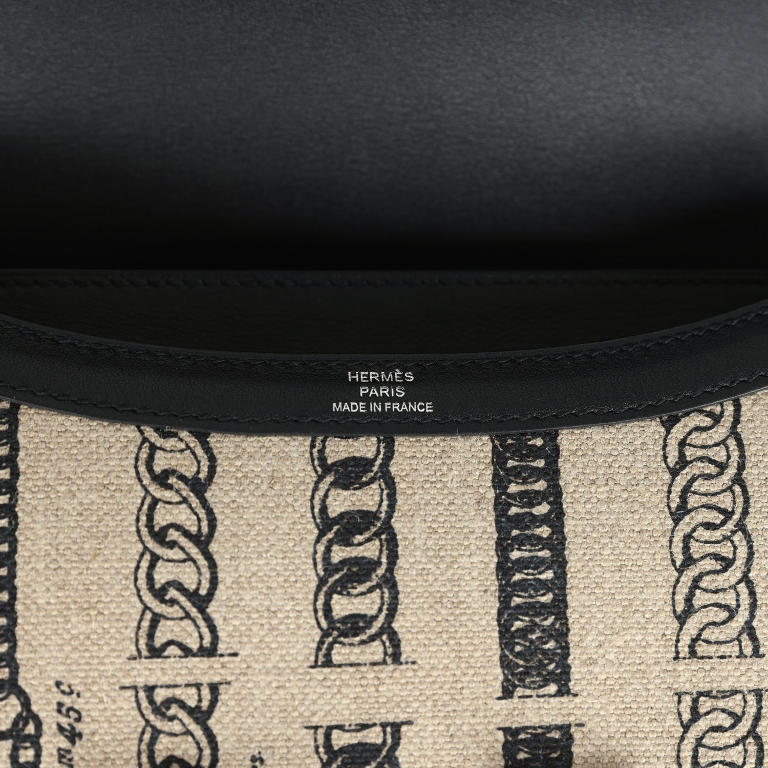 Pre-owned Hermes Constance 24 Toile De Camp Déchaînée and Black Swift Palladium Hardware
