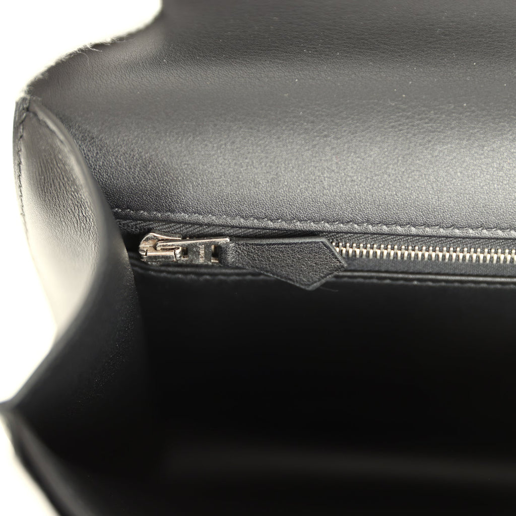 Pre-owned Hermes Constance 24 Toile De Camp Déchaînée and Black Swift Palladium Hardware