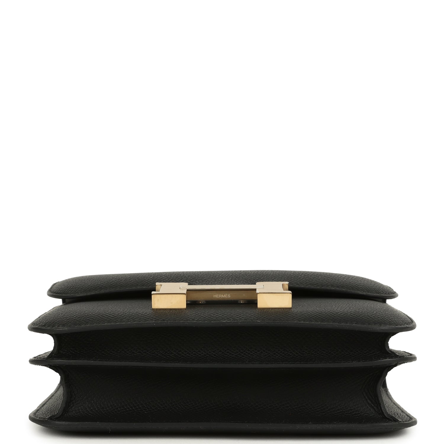 Hermes Constance 18 Black Epsom Brushed Permabrass Hardware