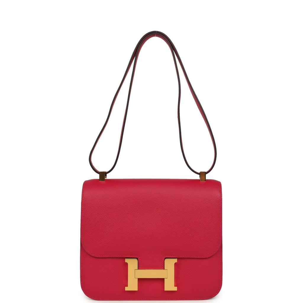 Hermes Constance 24 Rose Mexico Evercolor Gold Hardware