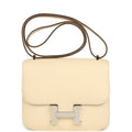 Pre-owned Hermes Constance 18 Nata Epsom Palladium Hardware