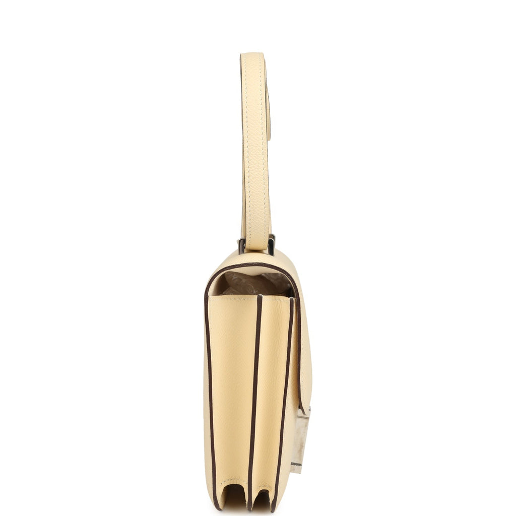 Pre-owned Hermes Constance 18 Nata Epsom Palladium Hardware