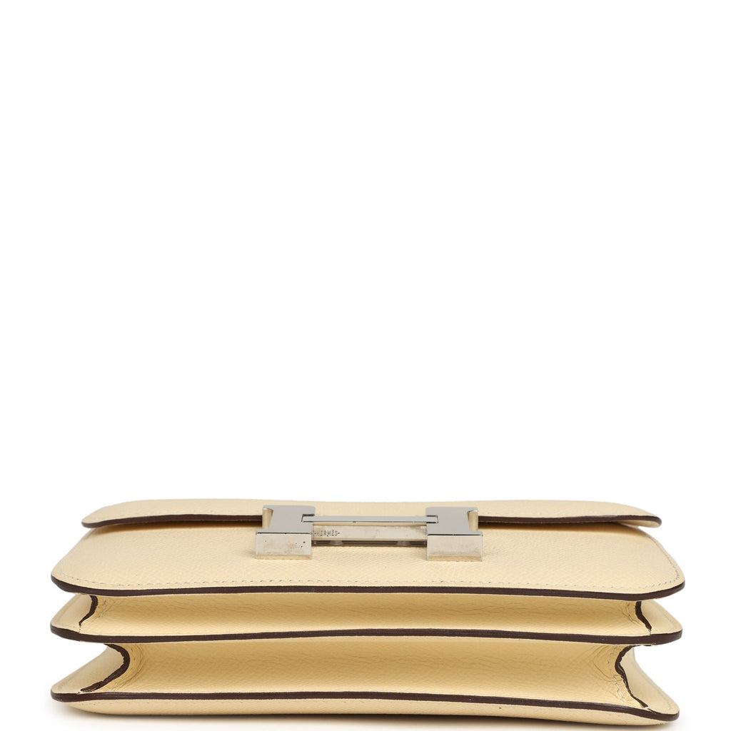 Pre-owned Hermes Constance 18 Nata Epsom Palladium Hardware
