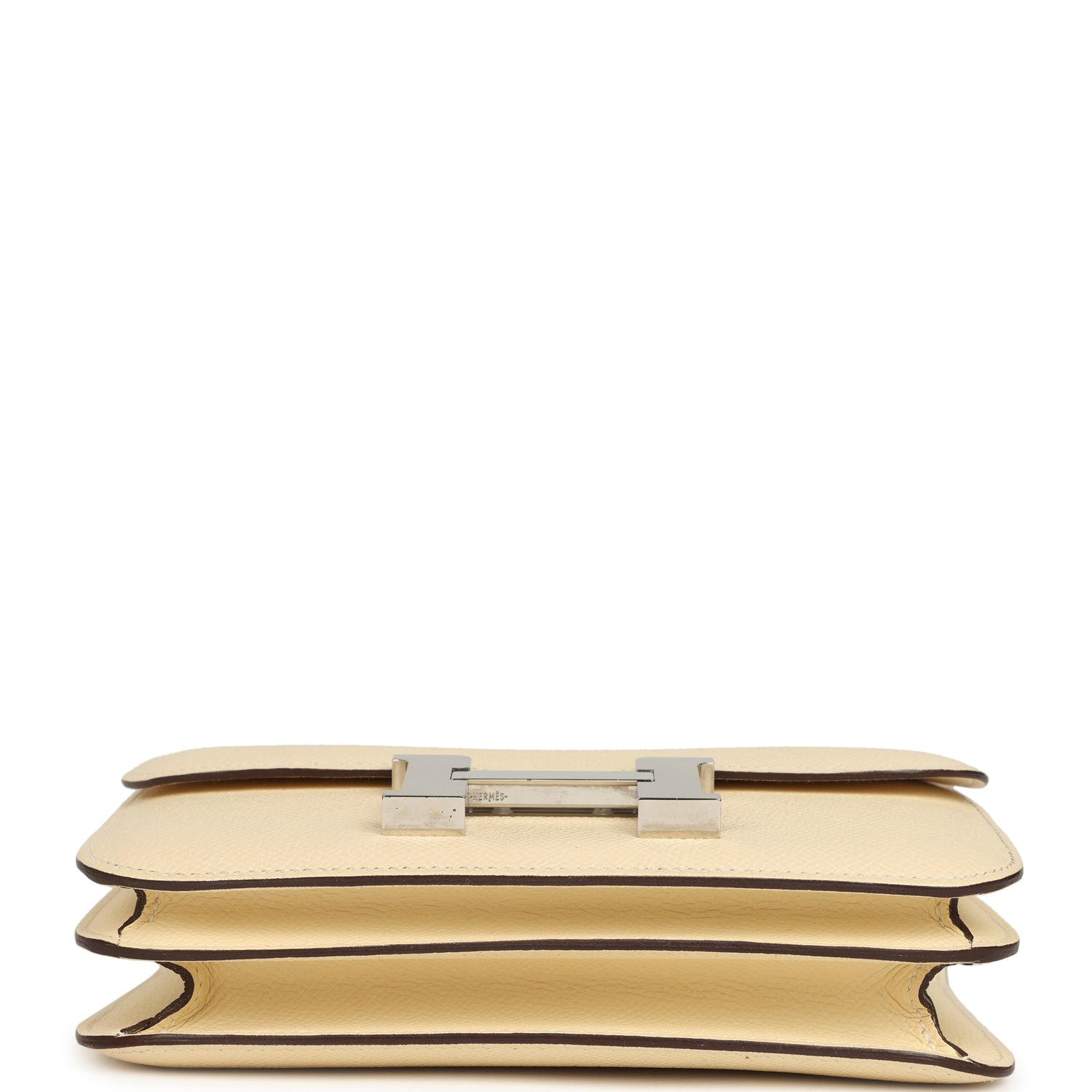 Pre-owned Hermes Constance 18 Nata Epsom Palladium Hardware