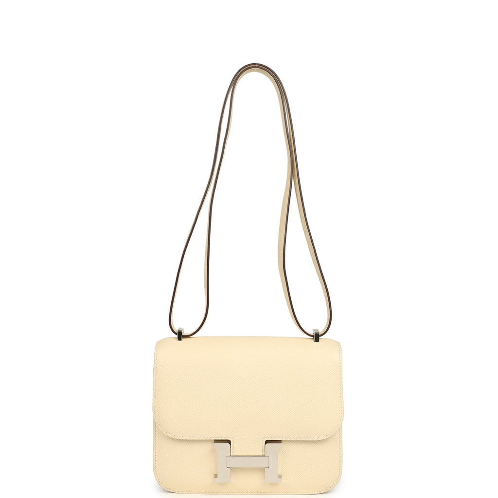 Pre-owned Hermes Constance 18 Nata Epsom Palladium Hardware