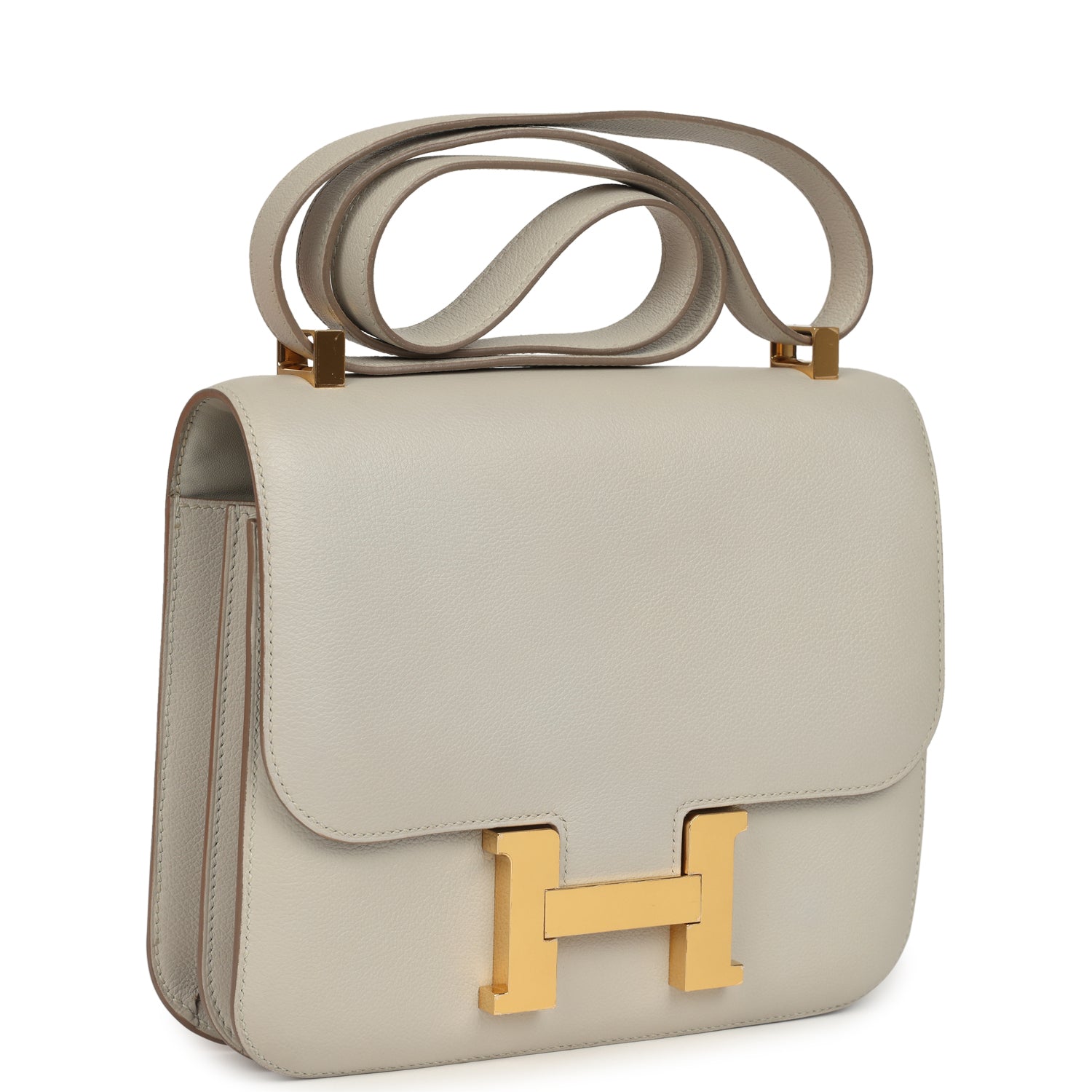 Hermes Constance 24 Gris Perle Evercolor Gold Hardware