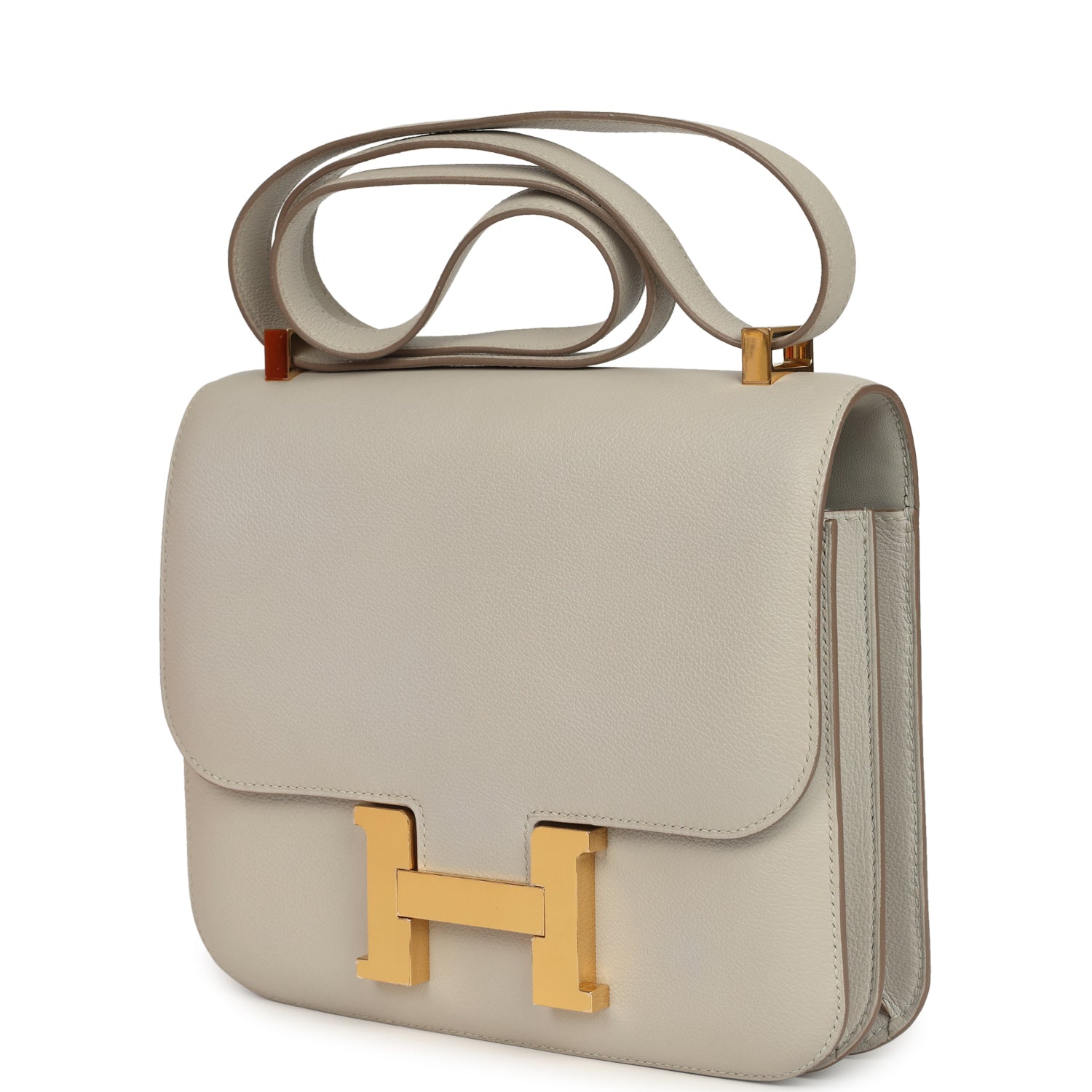 Hermes Constance 24 Gris Perle Evercolor Gold Hardware