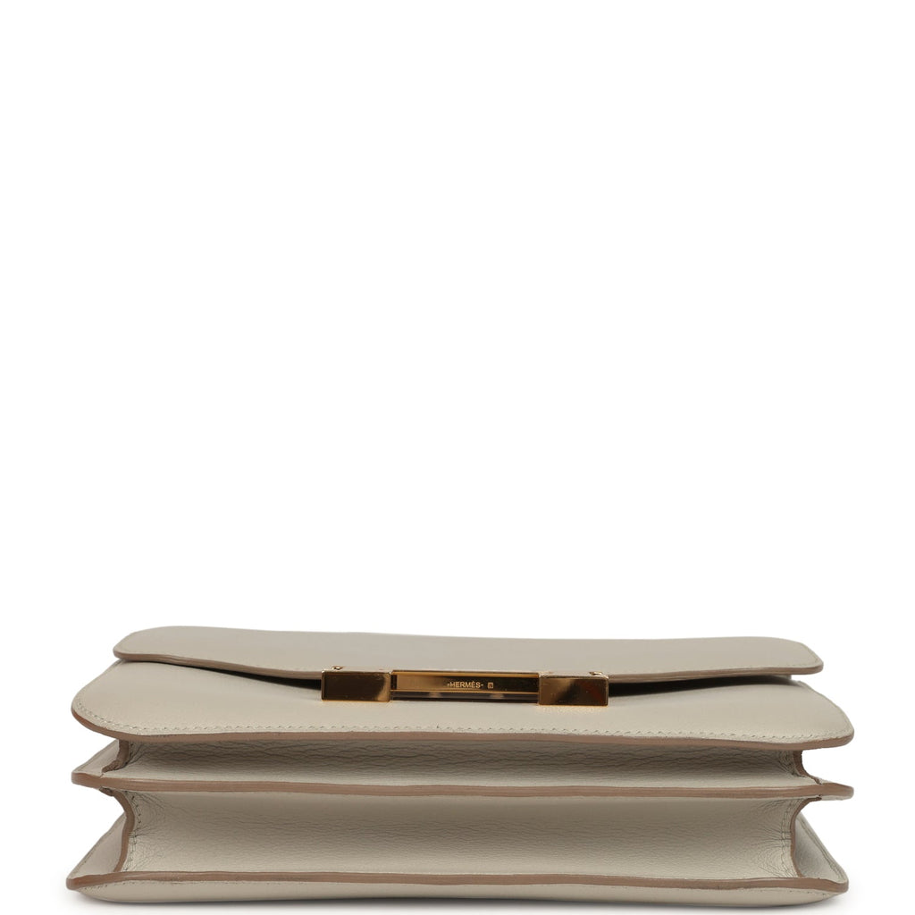Hermes Constance 24 Gris Perle Evercolor Gold Hardware