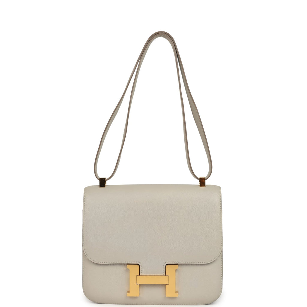 Hermes Constance 24 Gris Perle Evercolor Gold Hardware