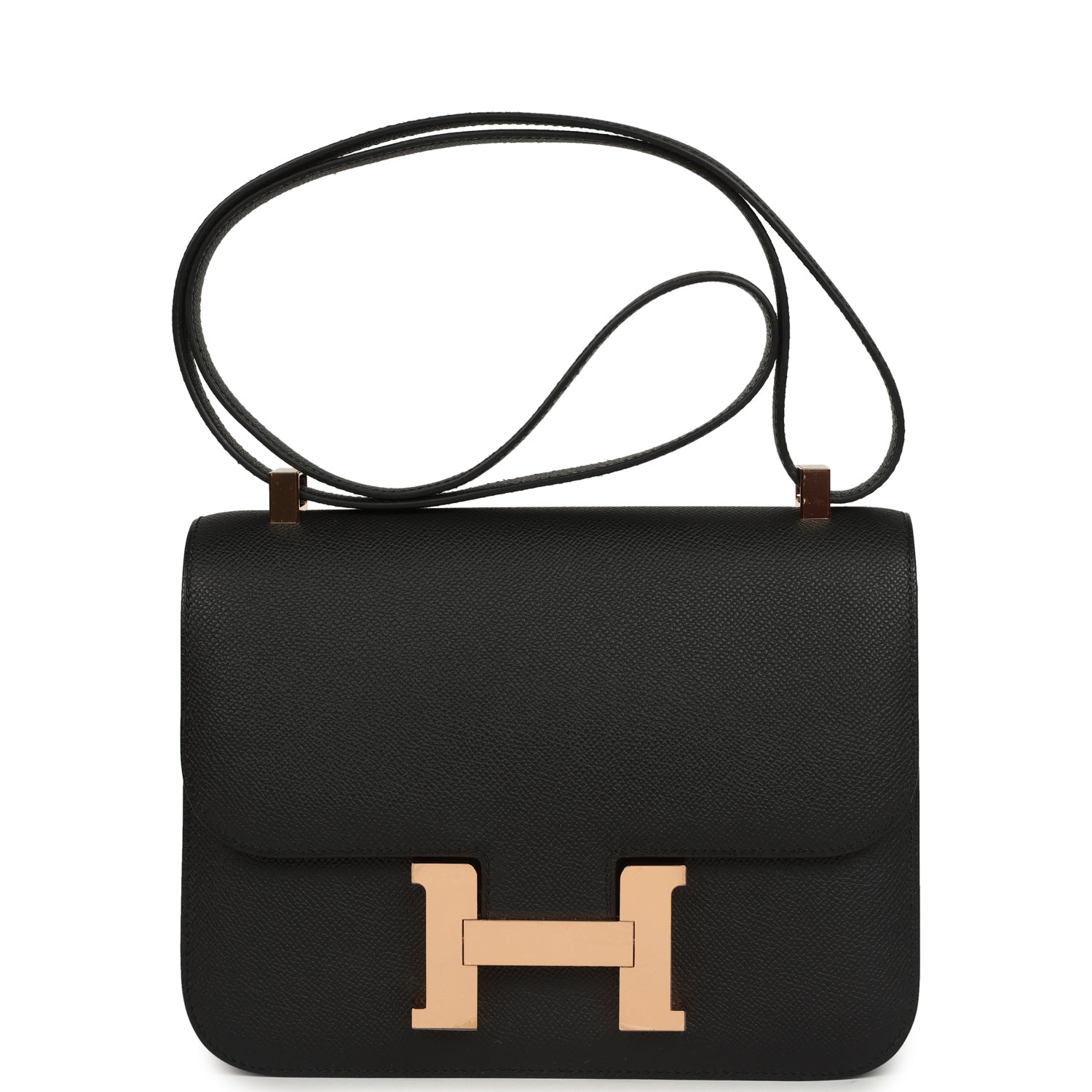 Hermes Constance 1-24 Black Epsom Rose Gold Hardware