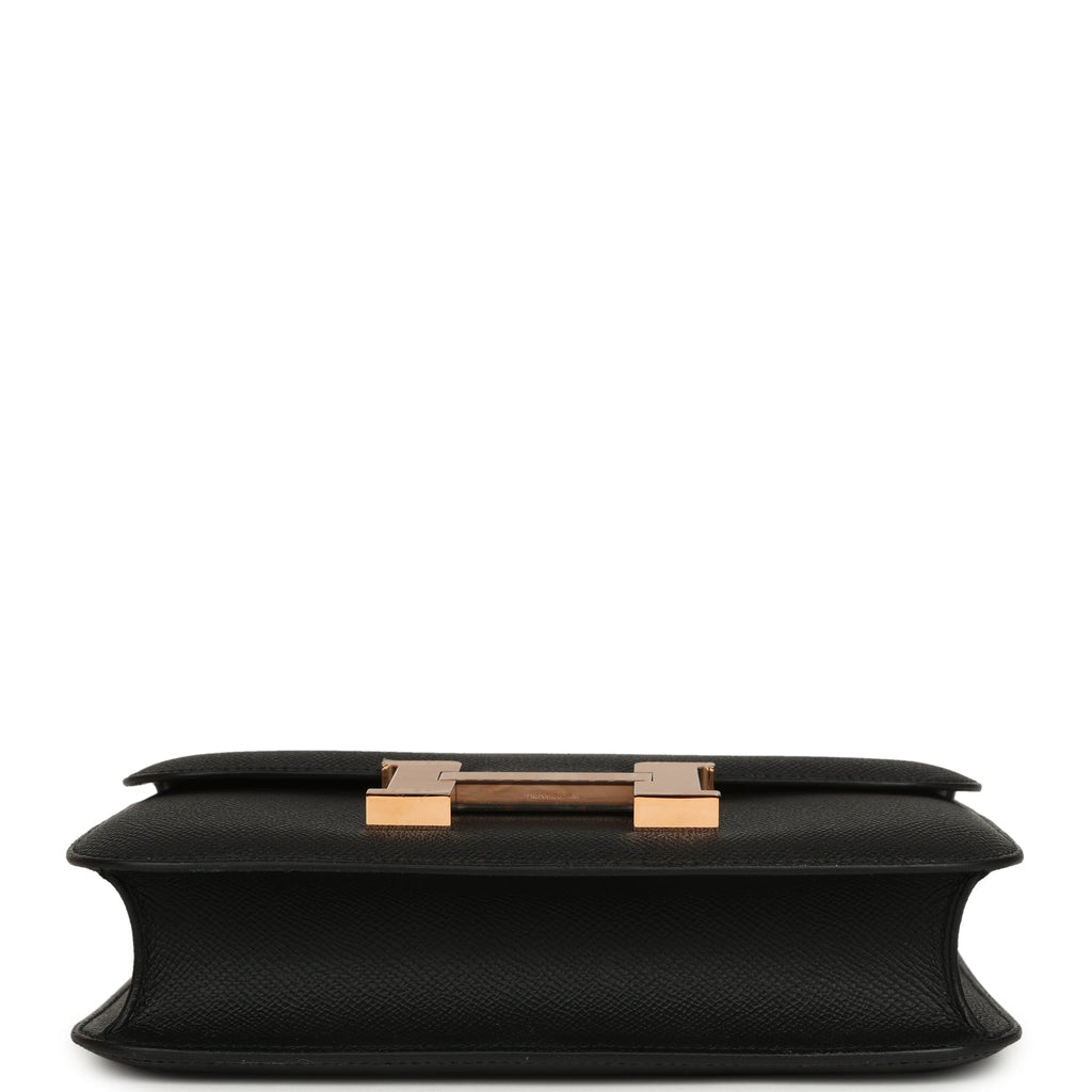 Hermes Constance 1-24 Black Epsom Rose Gold Hardware