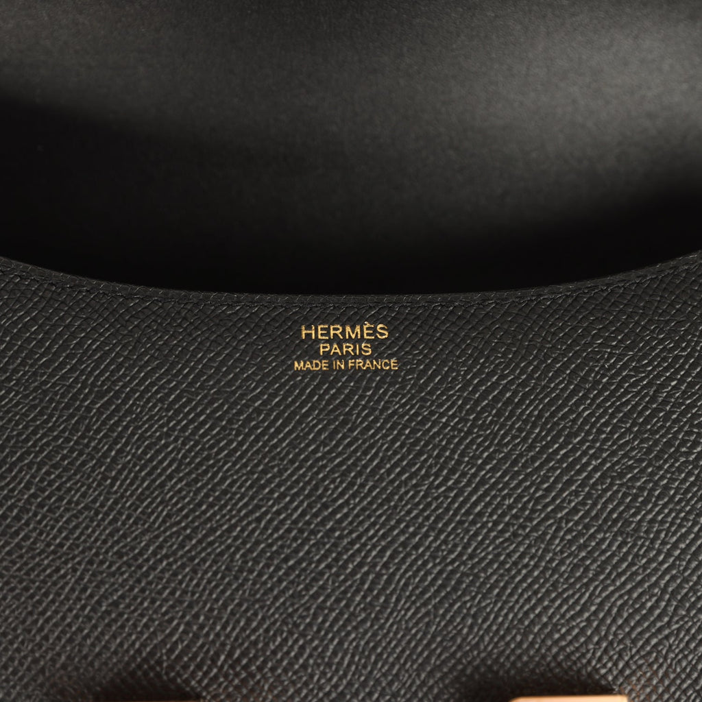 Hermes Constance 1-24 Black Epsom Rose Gold Hardware