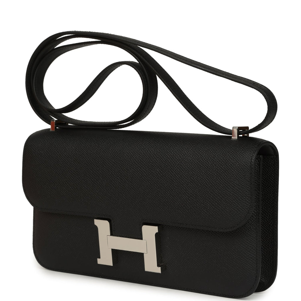 Hermes Constance Elan Black Epsom Palladium Hardware
