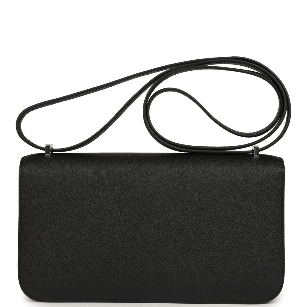 Hermes Constance Elan Black Epsom Palladium Hardware