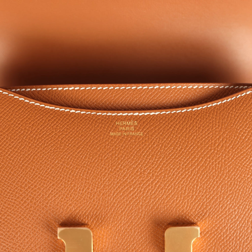 Hermes Constance 18 Gold Epsom Gold Hardware