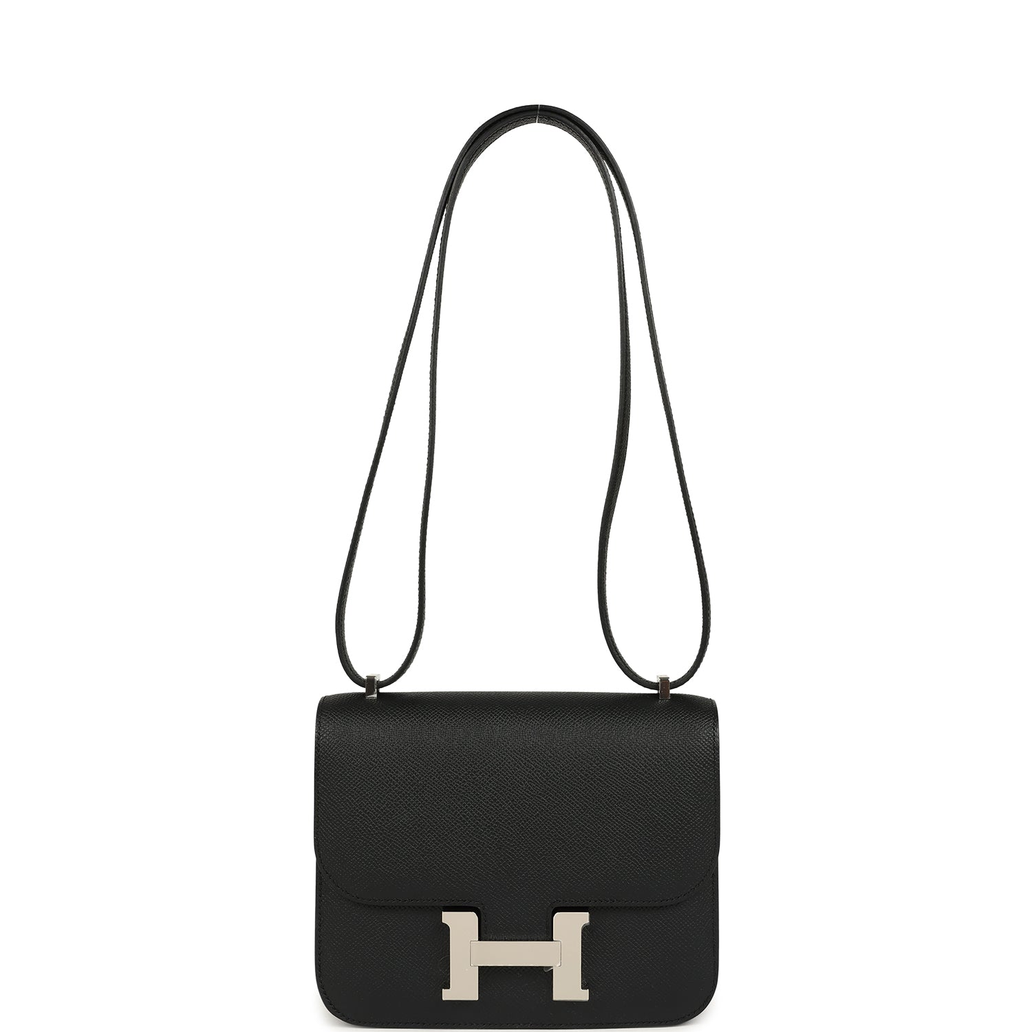 Hermes Constance 18 Black Epsom Palladium Hardware